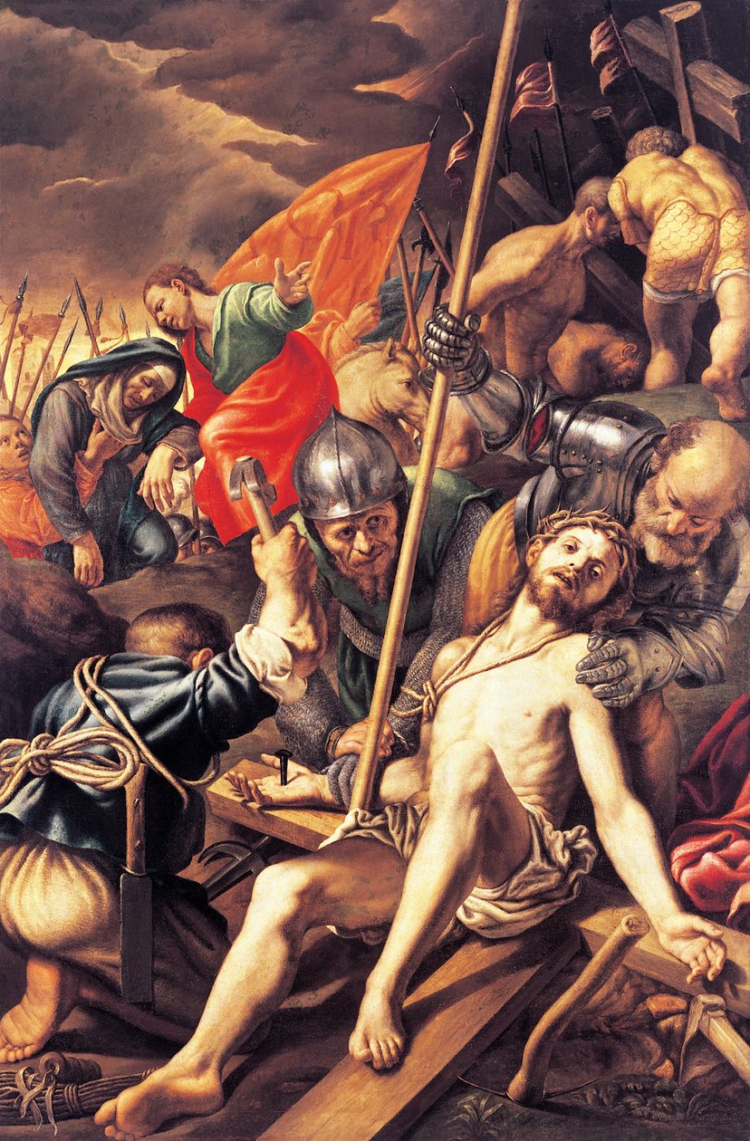 Vincenzo Campi Krisztust a keresztre szegezték alkotó: Vincenzo Campi