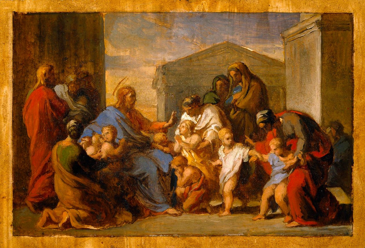 Christus segnet die Kinder alkotó: Vincenzo Camuccini