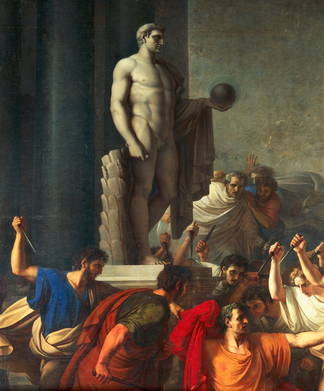 Caesar halála, ie 44. március 15 alkotó: Vincenzo Camuccini