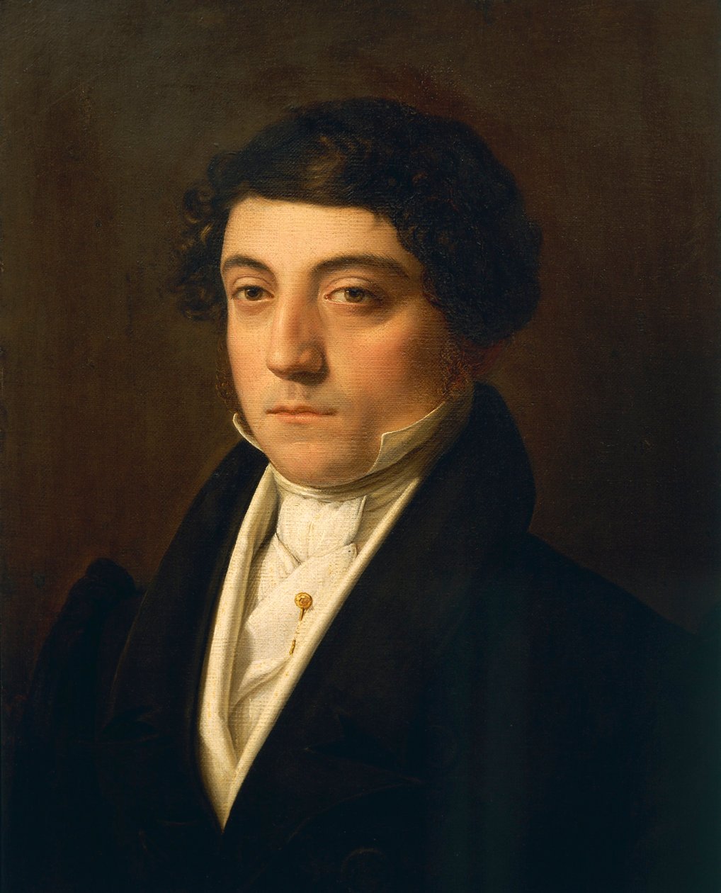 Olaszország, Milánó, Gioacchino Rossini (1792-1868) olasz zeneszerző portréja, 1830 körül alkotó: Vincenzo Camuccini