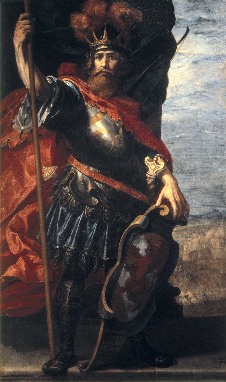 Athaulf, a vizigótok királyának portréja alkotó: Vincenzo Carducci