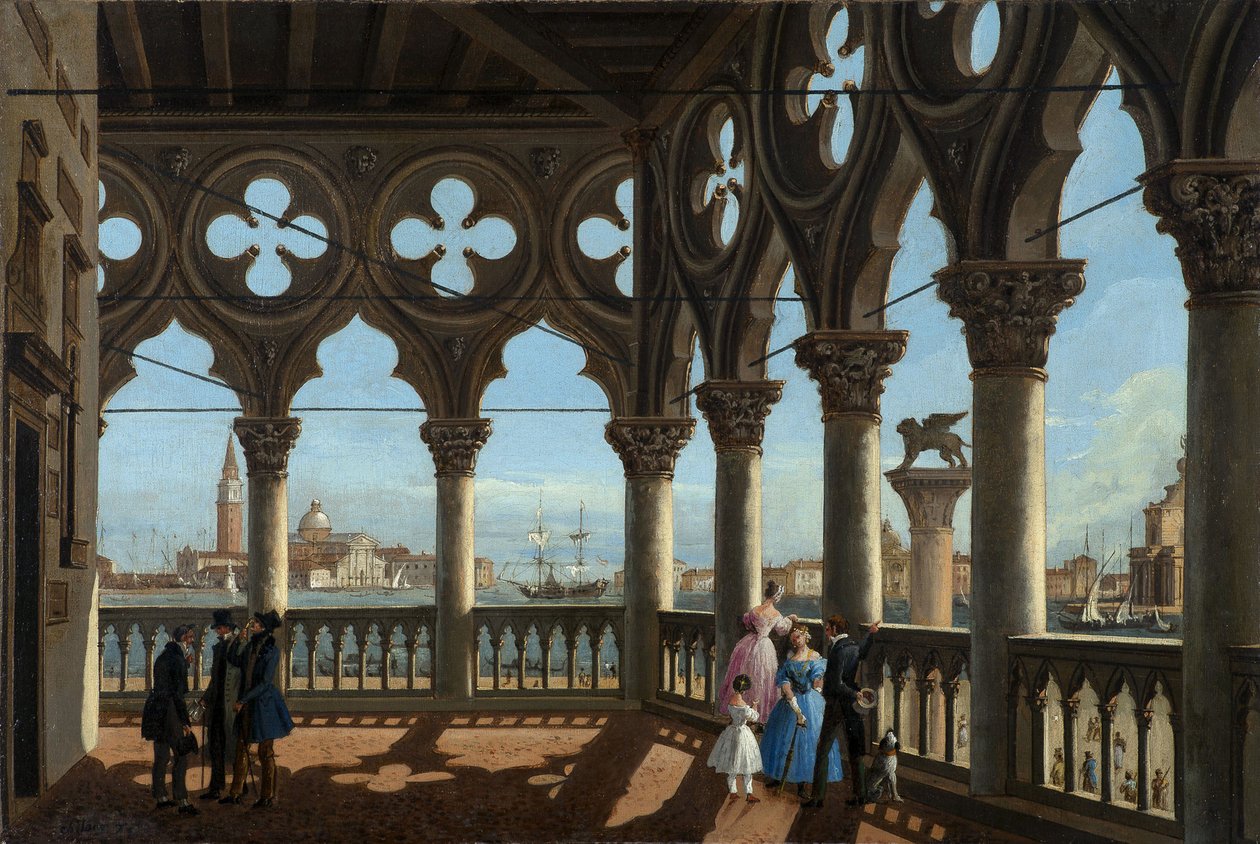 Velence – a Dózse-palota loggiája, Chilone, Vincenzo alkotó: Vincenzo Chilone
