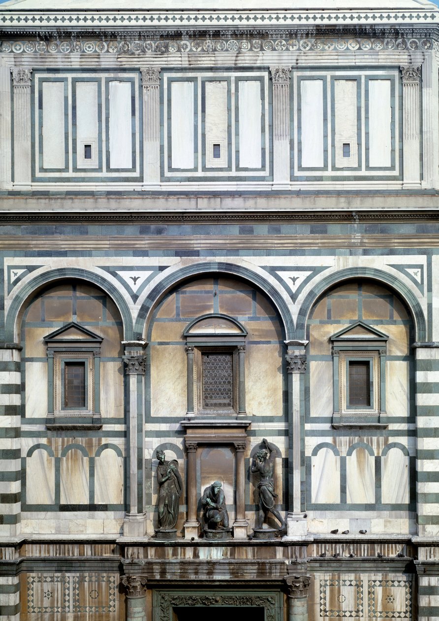 Keresztelő Szent János, hóhéra és Salome (részlet a firenzei keresztelőkápolnáról) - szobor alkotó: Vincenzo Danti