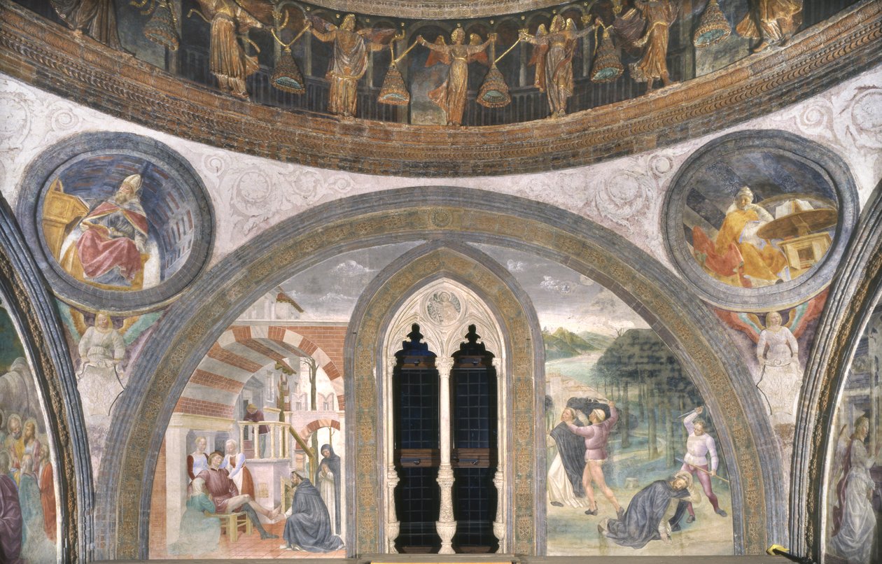 Jelenetek a Szent Péter vértanú hasonlatosságából, 1466-68 alkotó: Vincenzo Foppa