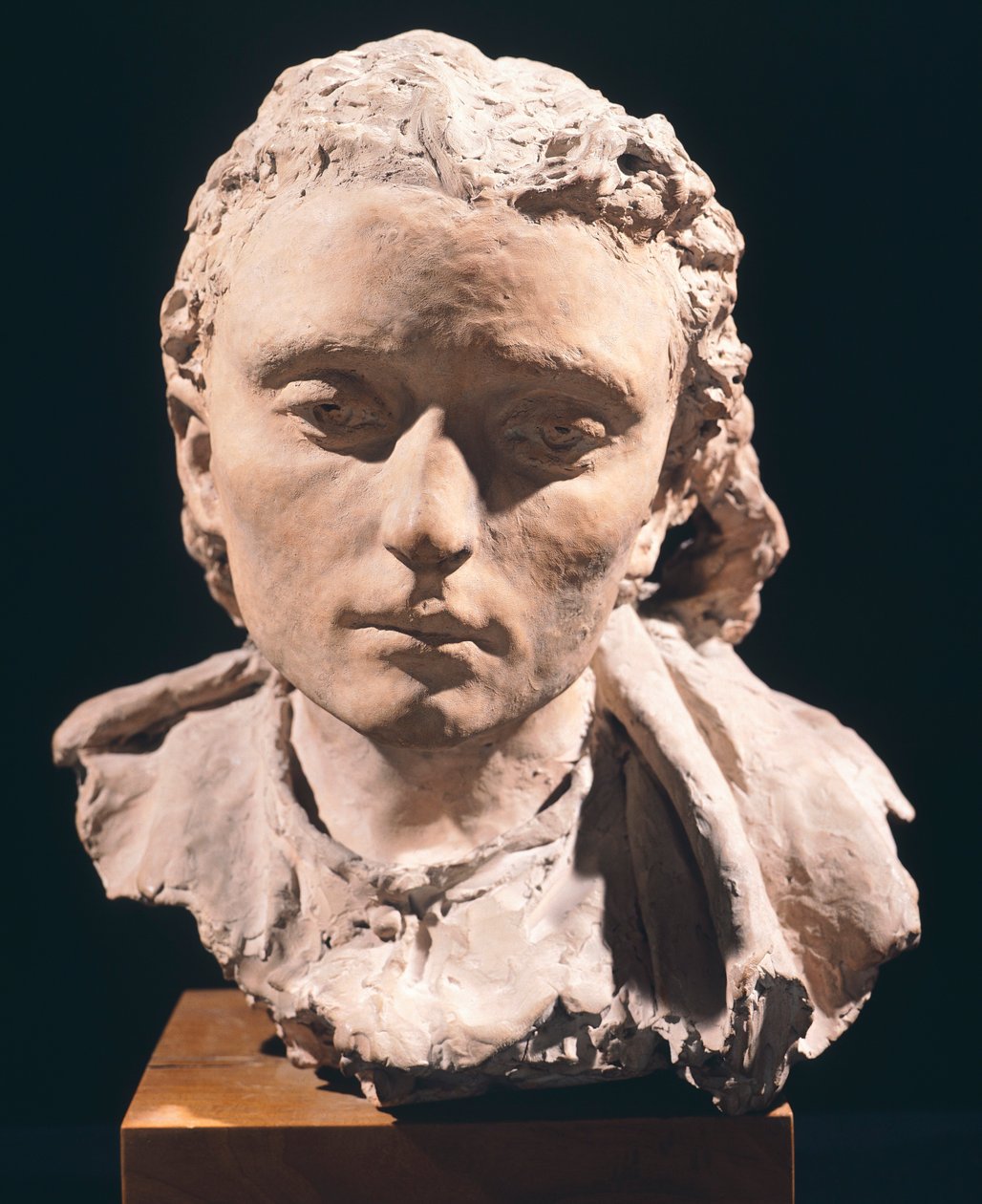 Nőfej, Vincenzo Gemito (1852-1929), terrakotta alkotó: Vincenzo Gemito