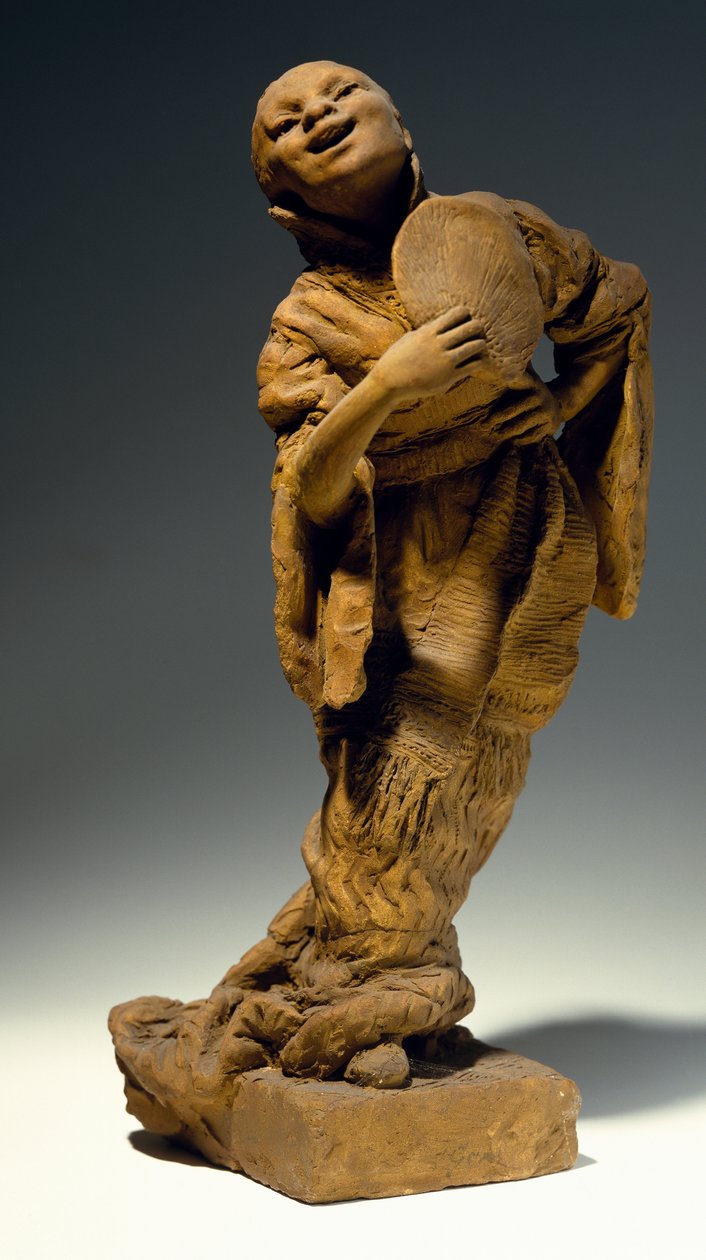Énekes, Vincenzo Gemito (1852-1929), terrakotta szobrok, Olaszország alkotó: Vincenzo Gemito
