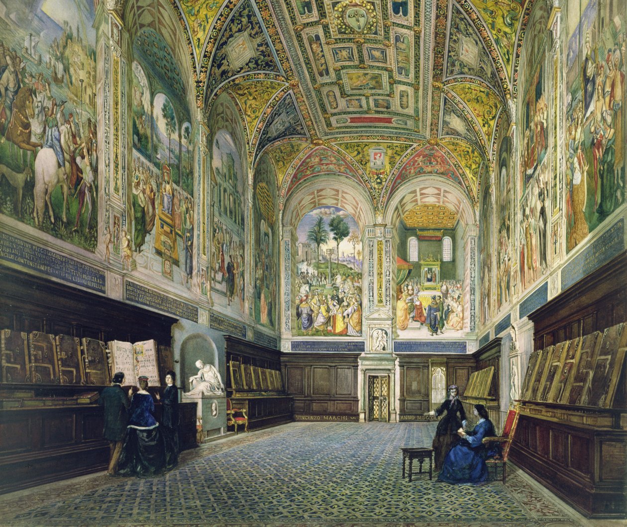 Piccolomini Könyvtár, Siena alkotó: Vincenzo Marchi