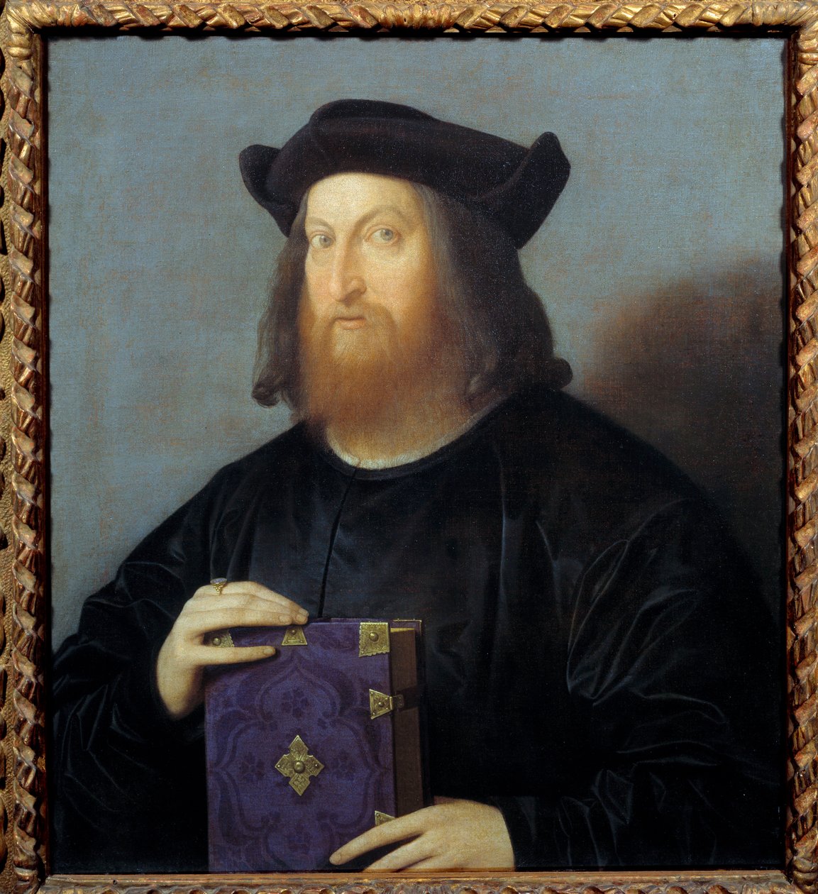 Giangiorgio Trissino (1478-1550) költő és építész portréja. Vincenzo Catena (1470-1531) festménye 15. század V. 0,72x0,63 m - Giangiorgio Trissino (1478-1550) költő és építész portréja. Vincenzo Catena (1470-1531) festménye alkotó: Vincenzo di Biagio Catena