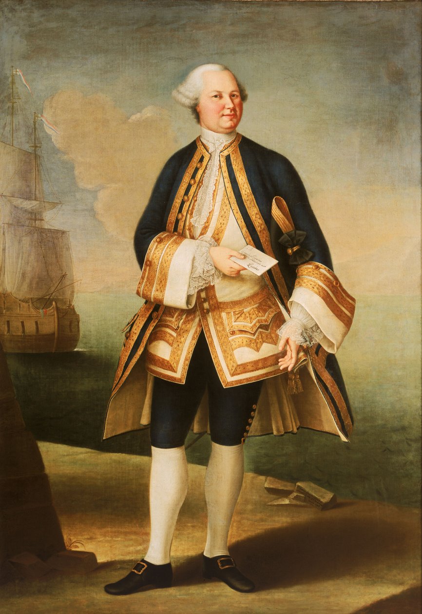 Sir Edward Hughes kapitány (1720-1794 körül) alkotó: Violante Beatrice Siries