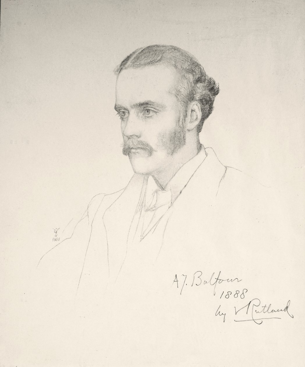 Arthur Balfour, 1888 alkotó: Violet Manners