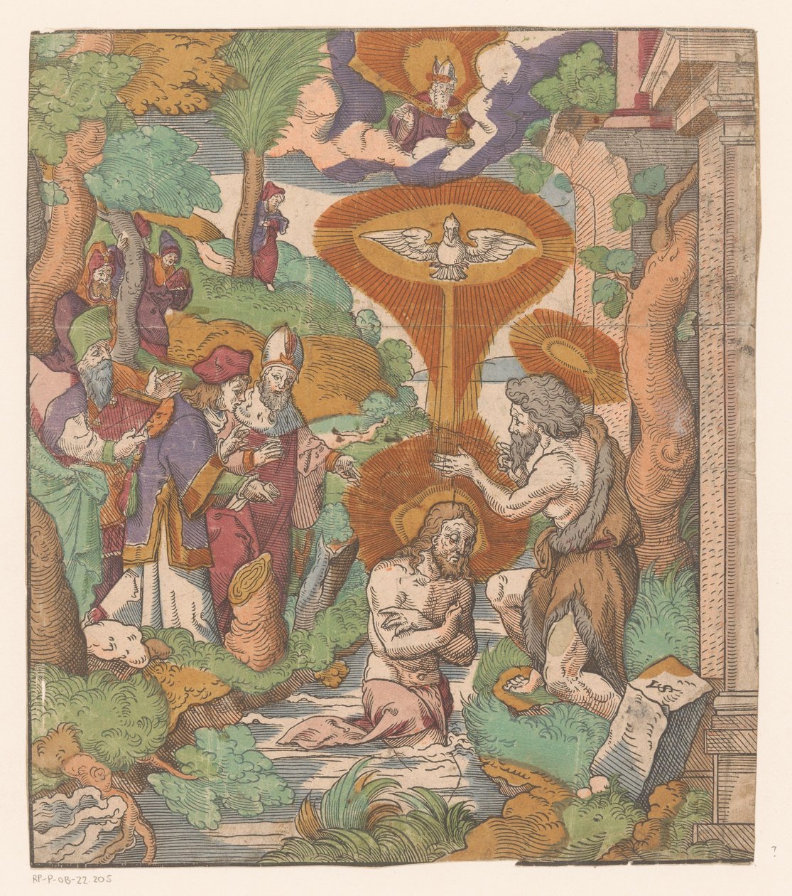 Krisztus keresztsége alkotó: Virgilius Solis