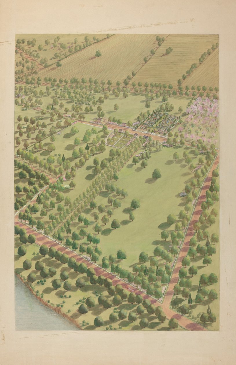 Hudson River Estate, c. 1939. alkotó: Virginia Richards