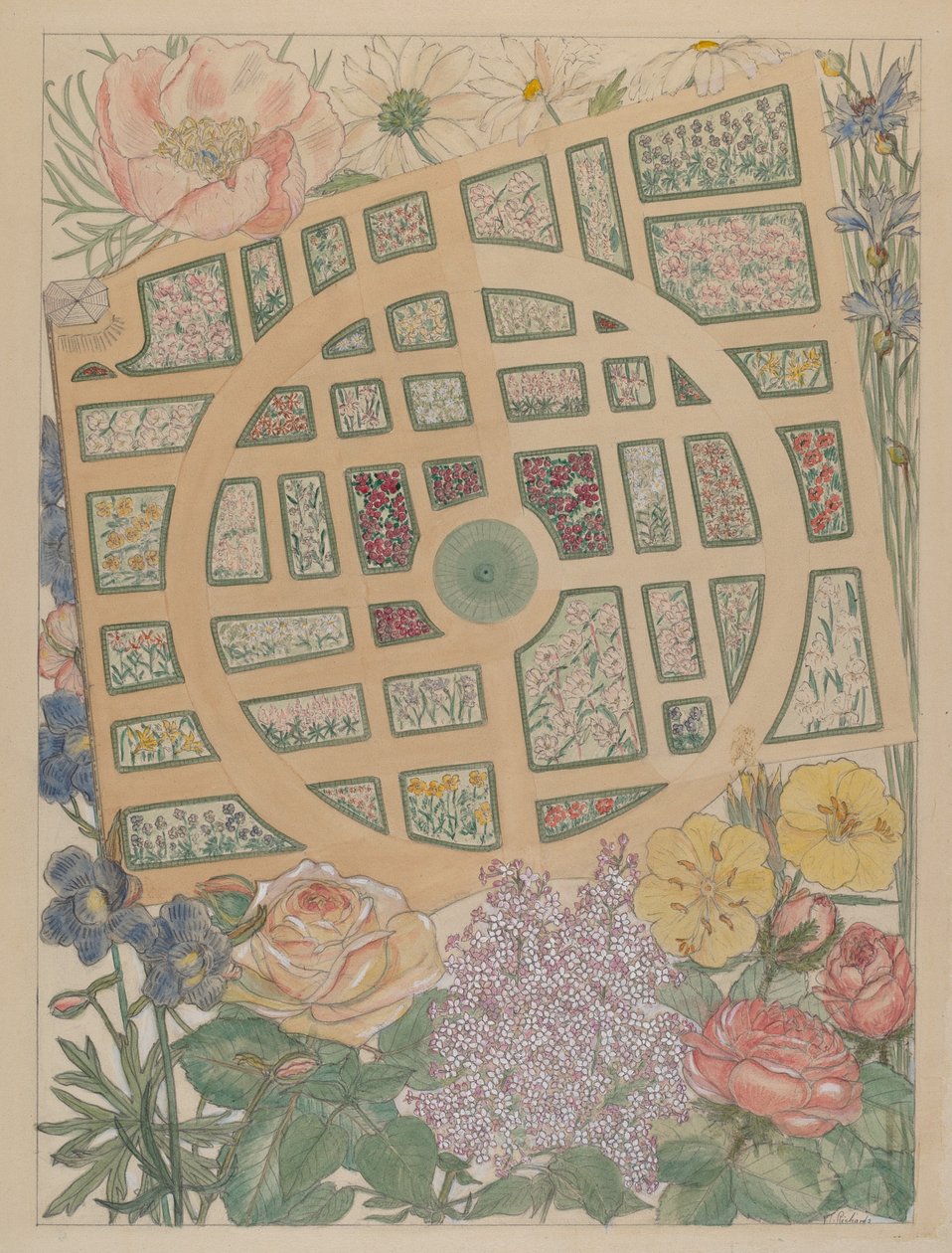 Madame Jumel kertje, c. 1936. alkotó: Virginia Richards