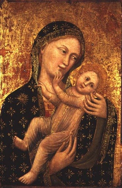 Madonna és gyermek (panel) alkotó: Vitale da Bologna