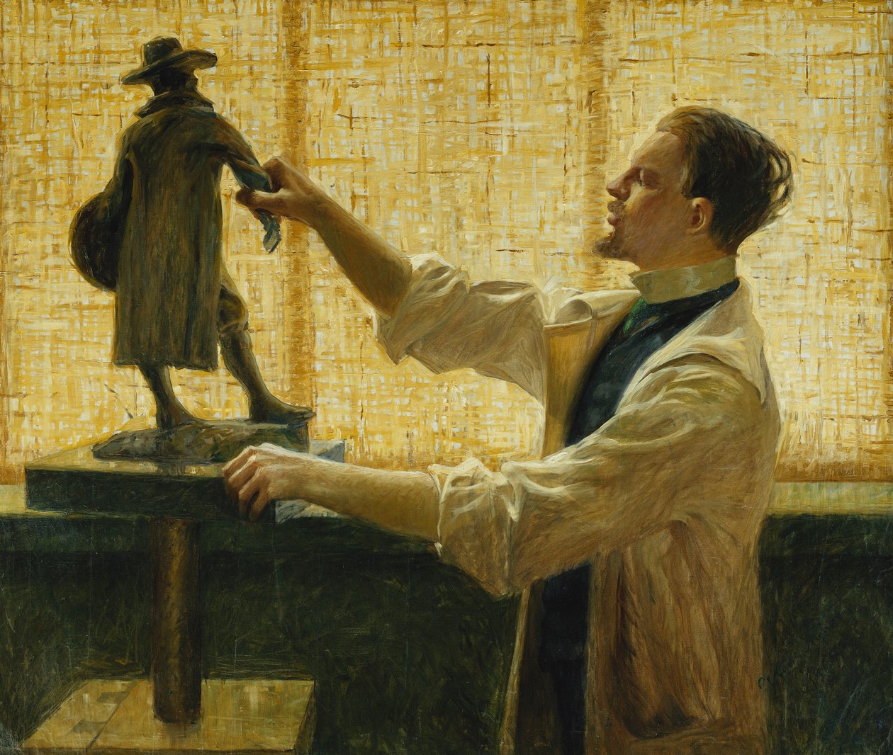 Carl Eldh szobrász műtermében, 1908 alkotó: Vitalis Nyberg