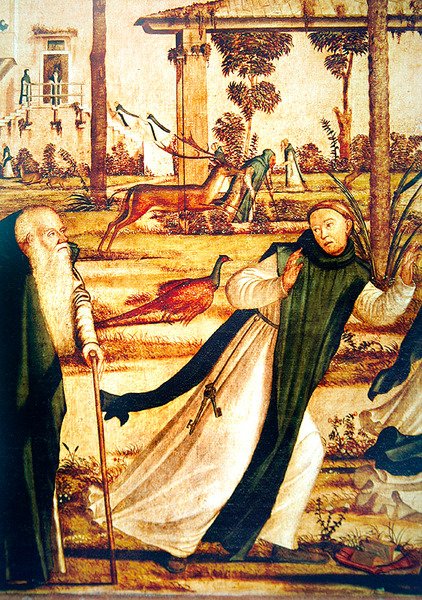 Részlet az oroszlánszelídítő Szent Jeromosról, 1501-2009 körül alkotó: Vittore Carpaccio