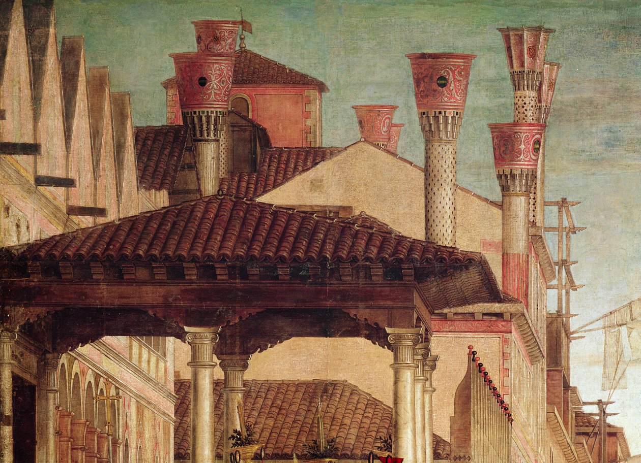 Az Igaz Kereszt ereklyéjének csodája a Rialto-hídon, 1494 (221362 részlet) alkotó: Vittore Carpaccio