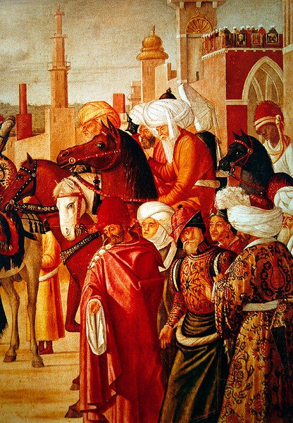 Szent György diadalának részlete, 1501-07 alkotó: Vittore Carpaccio