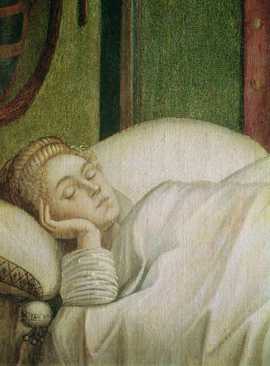 Szent Orsolya álma, 1495 (tempera vásznon) (a teljes képet lásd a 686. oldalon) alkotó: Vittore Carpaccio