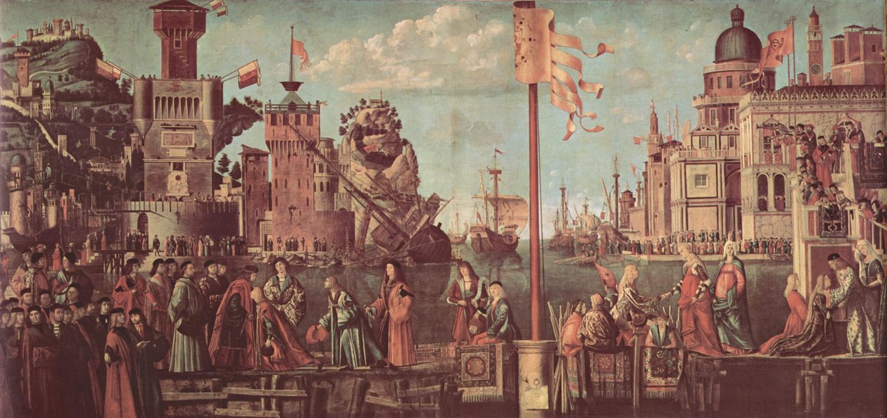 Festési ciklus Szent Ursula legendájához, jelenet alkotó: Vittore Carpaccio