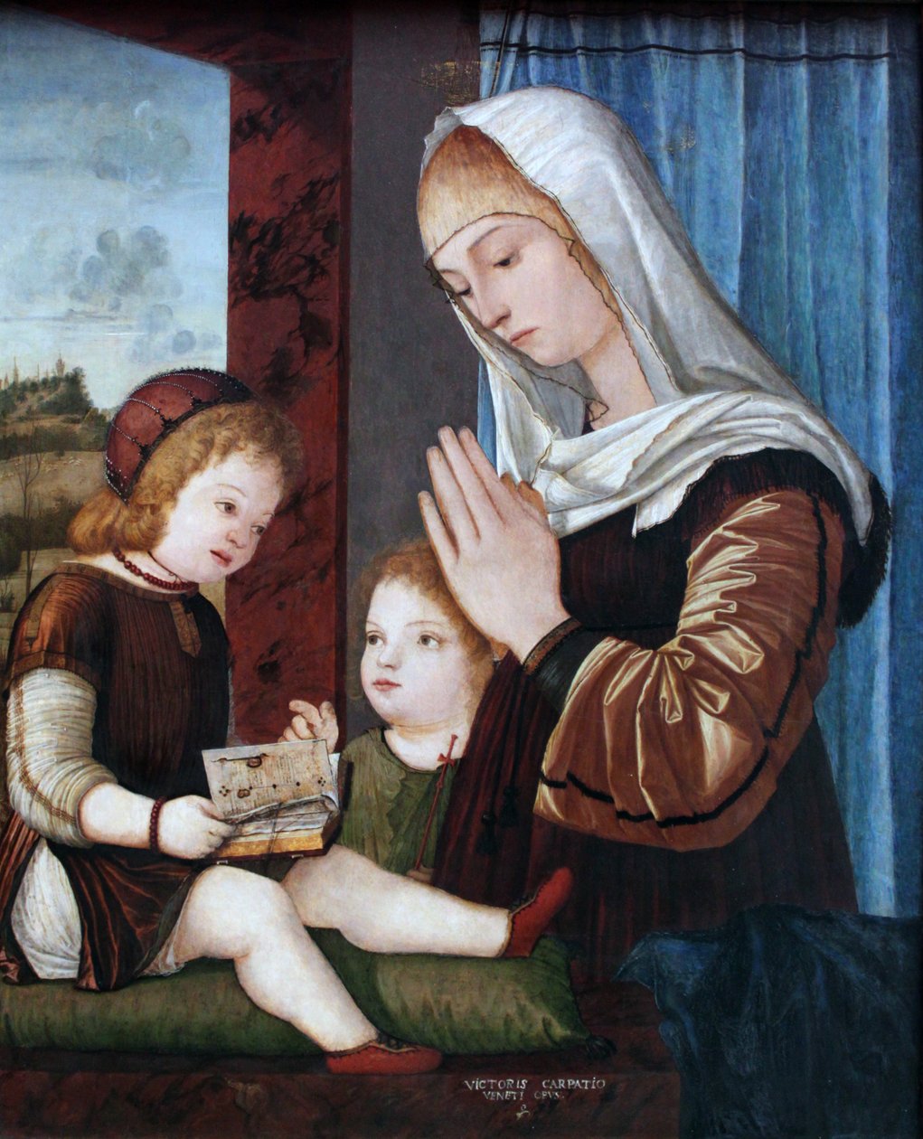 Madonna Gyermekkel és Keresztelő Szent János alkotó: Vittore Carpaccio
