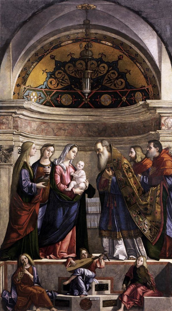 Jézus bemutatása a templomban alkotó: Vittore Carpaccio