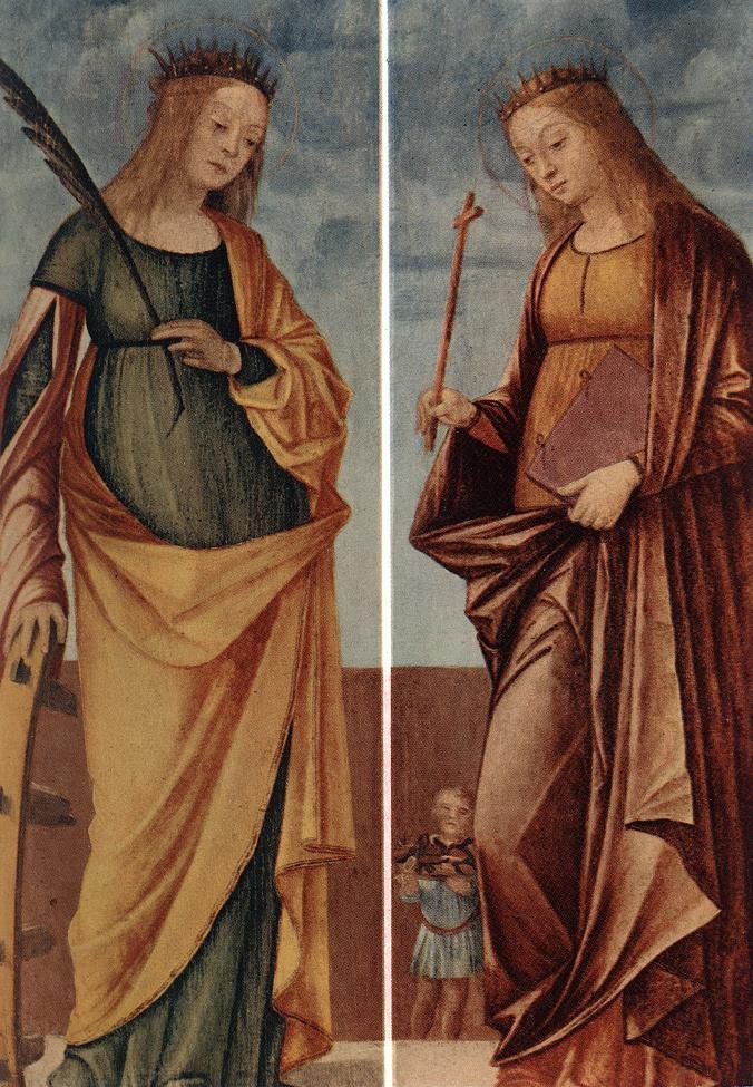 Alexandriai Szent Katalin és Szent Veneranda alkotó: Vittore Carpaccio