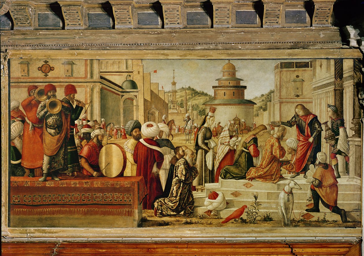 A pogányokat megkeresztelõ Szent György, 1501-07 alkotó: Vittore Carpaccio