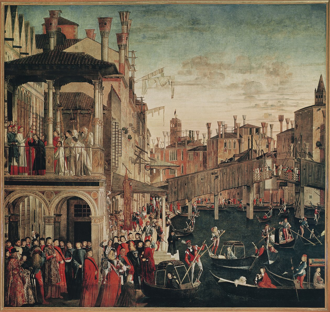 Az igazi kereszt ereklyéjének csodája a Rialto-hídon, 1494 (lásd még: 119437) alkotó: Vittore Carpaccio