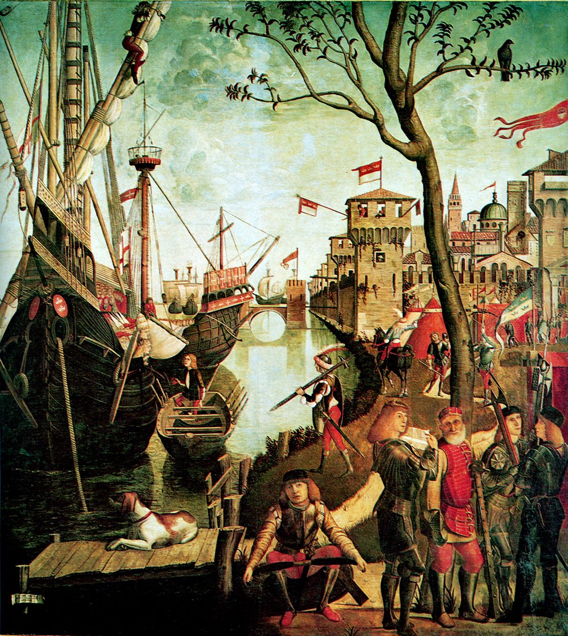 Arrival of Saint Ursula in Cologne During the Siege by the Huns The Legend of Saint Ursula, 1490 alkotó: Vittore Carpaccio