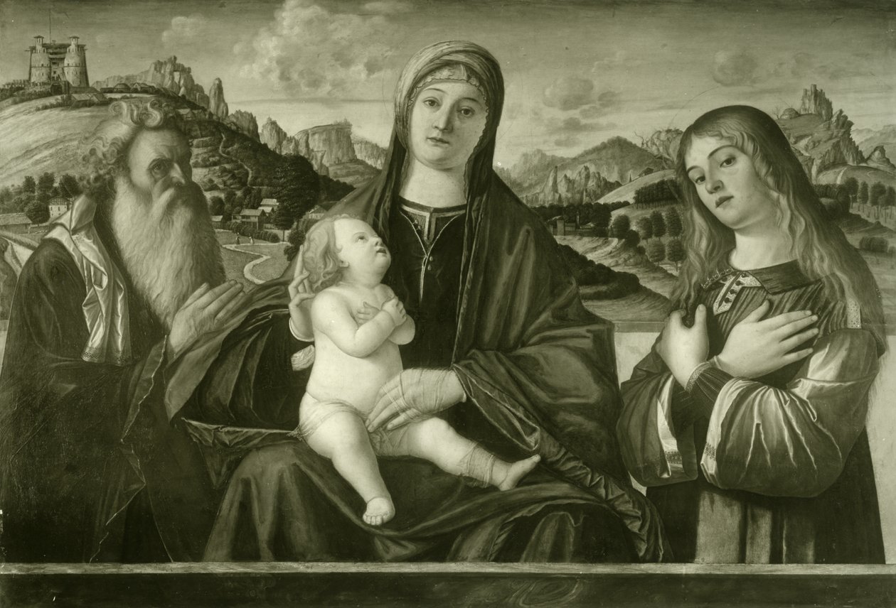 Carpaccio - Mária a gyermekkel és két szenttel, 14. sz. azonosító alkotó: Vittore Carpaccio
