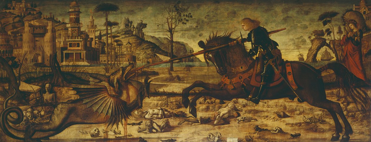 Szent György és Sárkány alkotó: Vittore Carpaccio