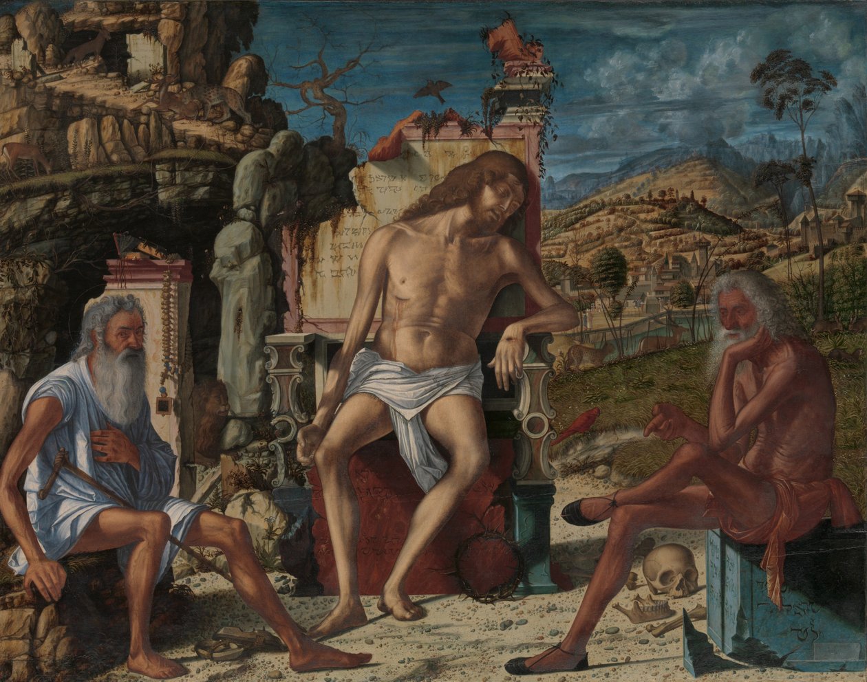 Meditáció a szenvedélyről, 1490 körül (olaj és tempera fán) alkotó: Vittore Carpaccio