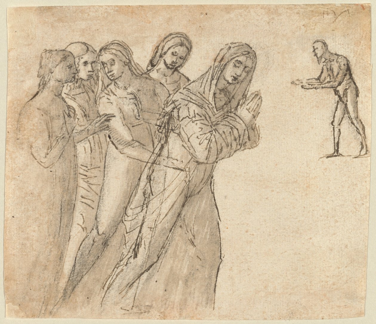 A Szűz és négy másik nő alkotó: Vittore Carpaccio