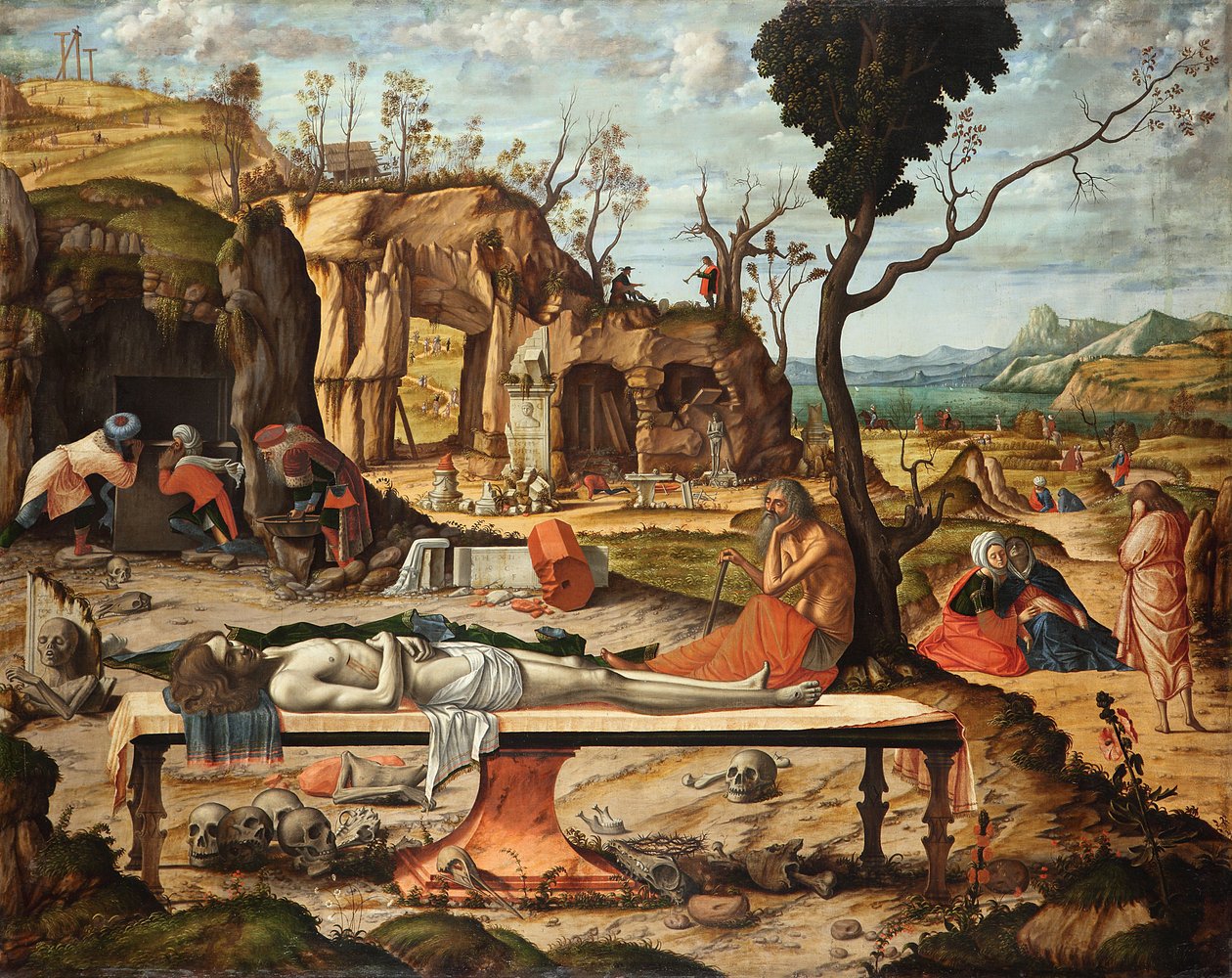Krisztus sírjának előkészítése alkotó: Vittore Carpaccio