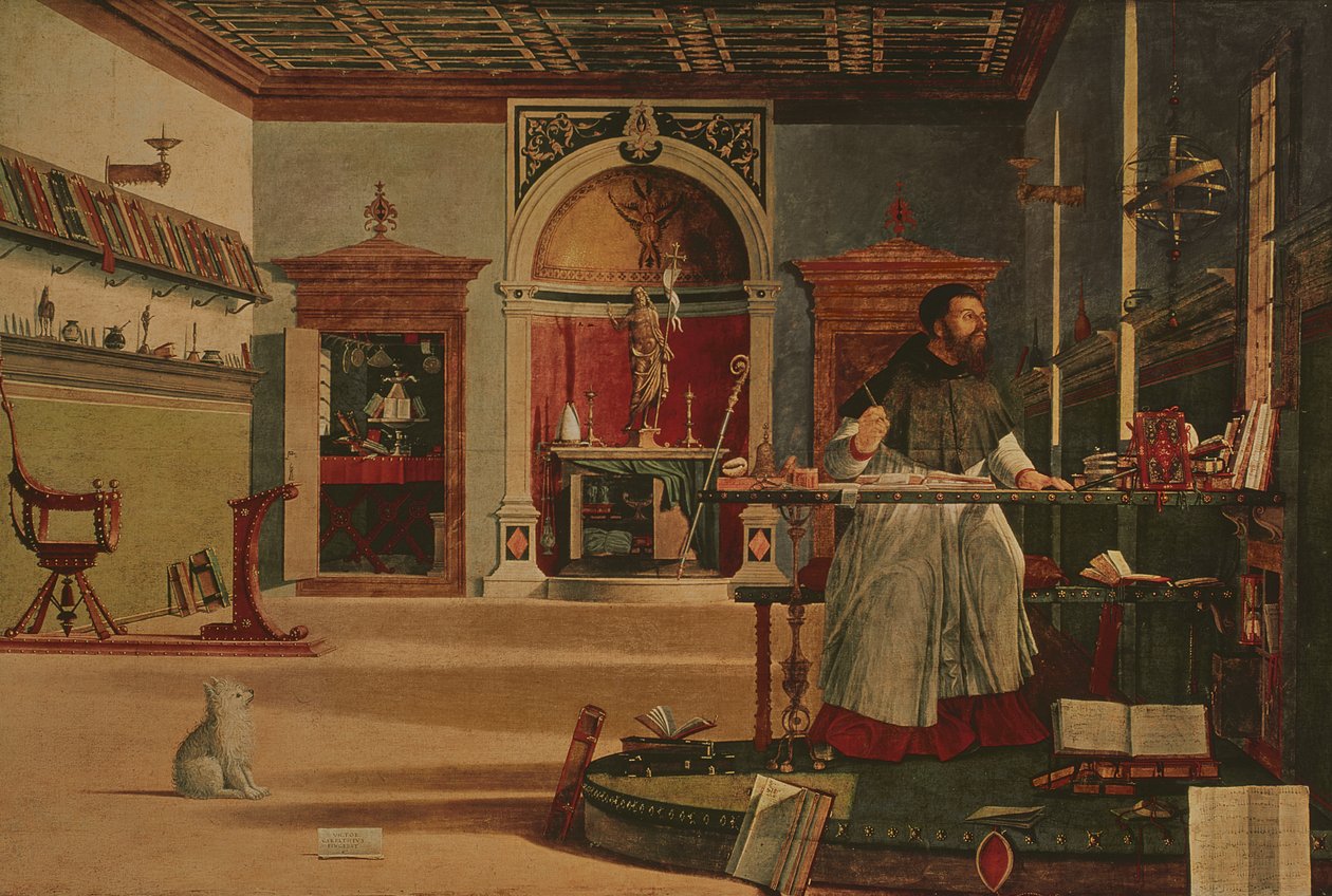 Szent Ágoston látomása (stúdiójában Szent Ágostonnak is nevezik) alkotó: Vittore Carpaccio