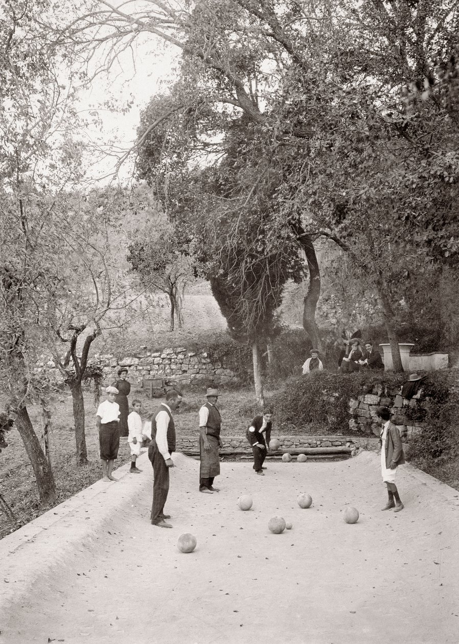Bocce játék (f/w fotó) alkotó: Vittorio Alinari