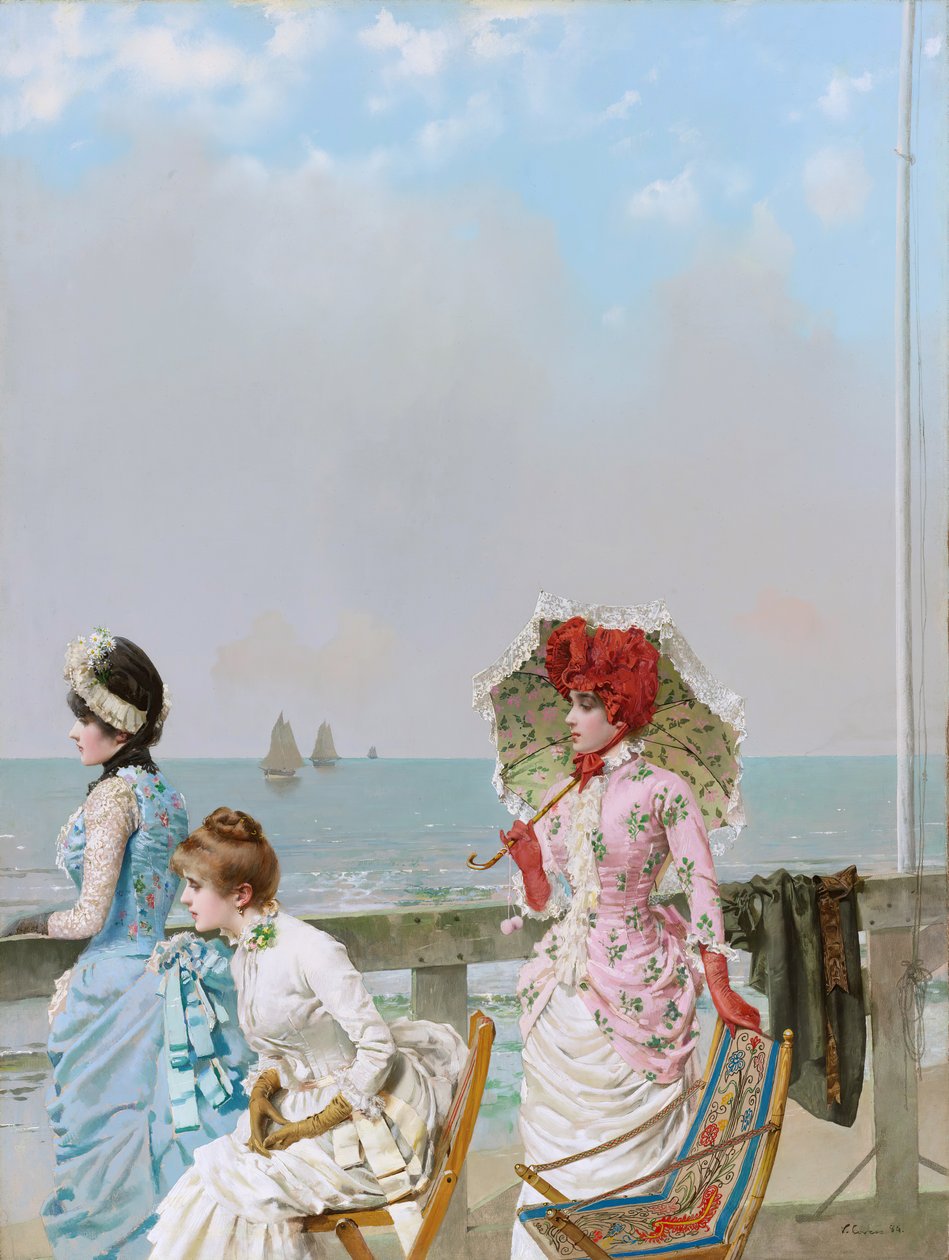 Délben a tengeren alkotó: Vittorio Matteo Corcos