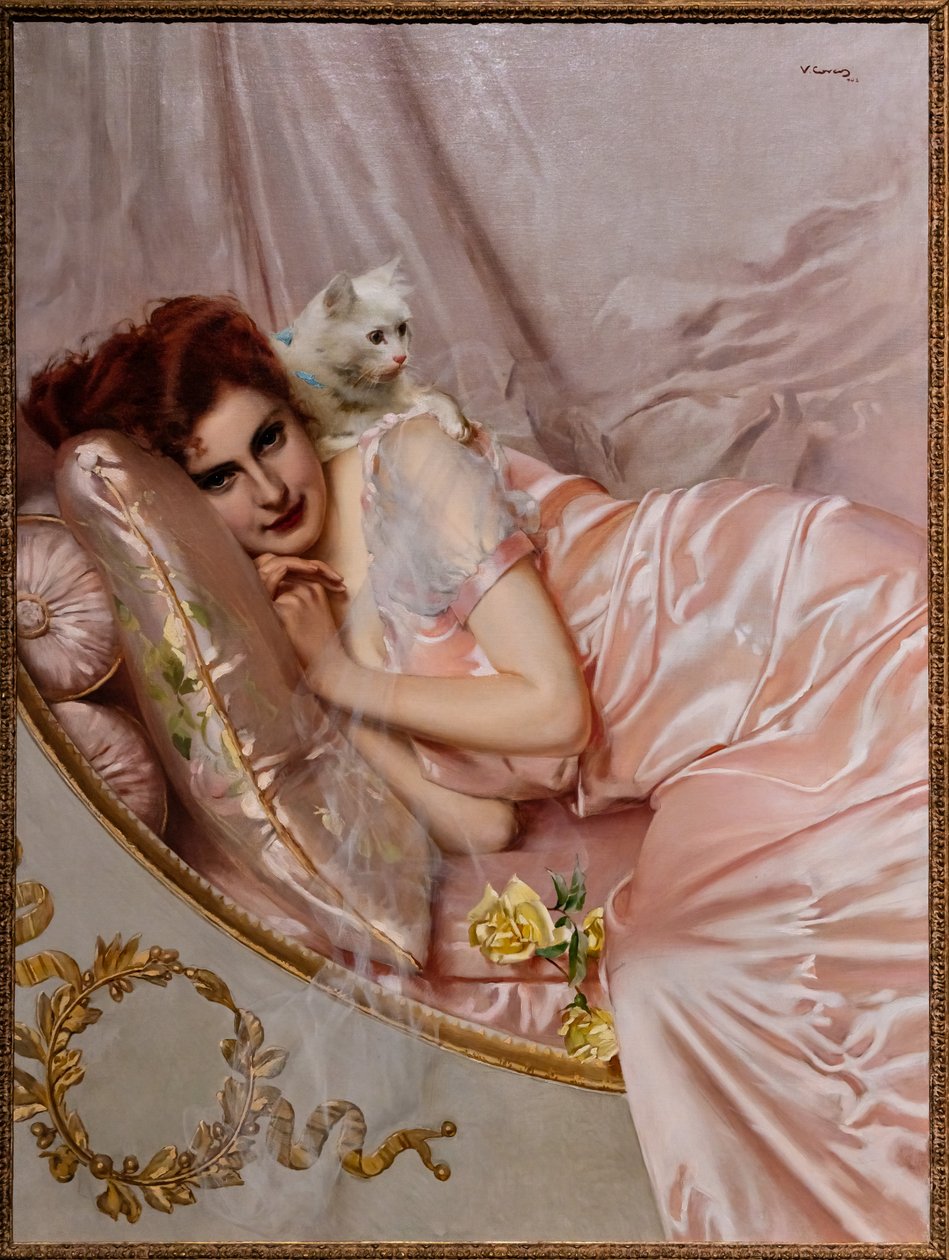 A kanapén alkotó: Vittorio Matteo Corcos