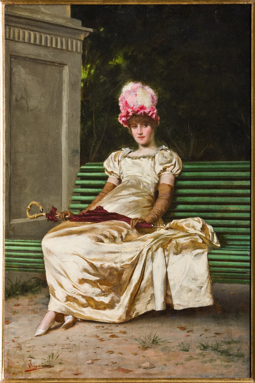 The Wait (olaj, vászon) alkotó: Vittorio Reggianini