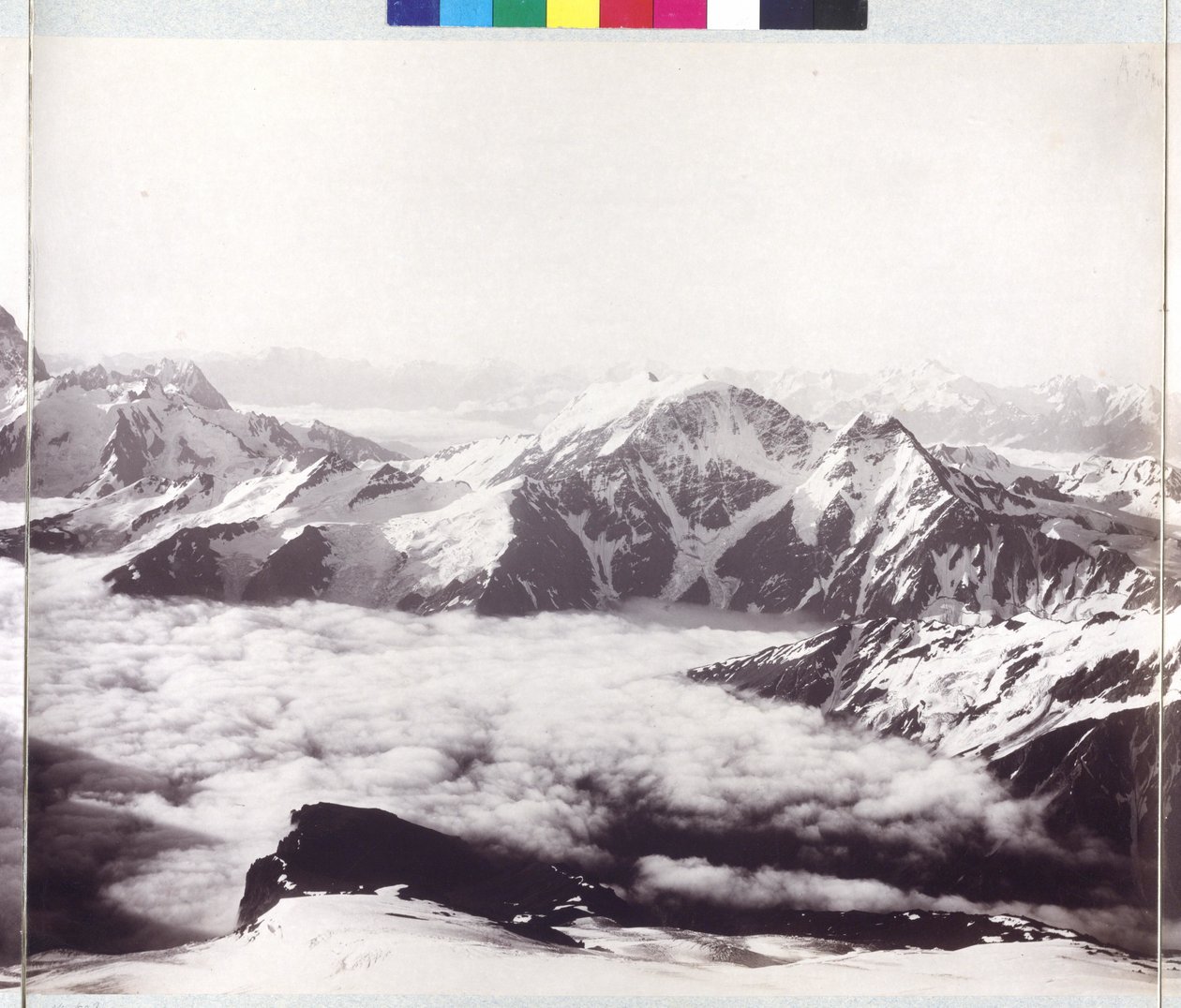 Panoráma röntgenfelvétel az Elbrusz csúcsáról alkotó: Vittorio Sella