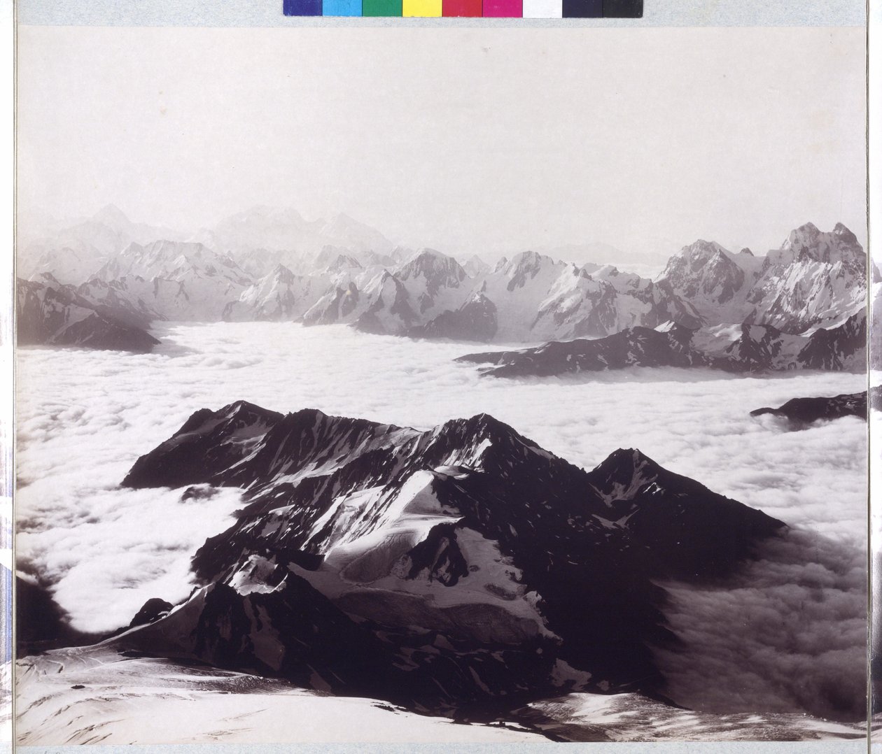 Panoráma röntgenfelvétel az Elbrusz csúcsáról alkotó: Vittorio Sella