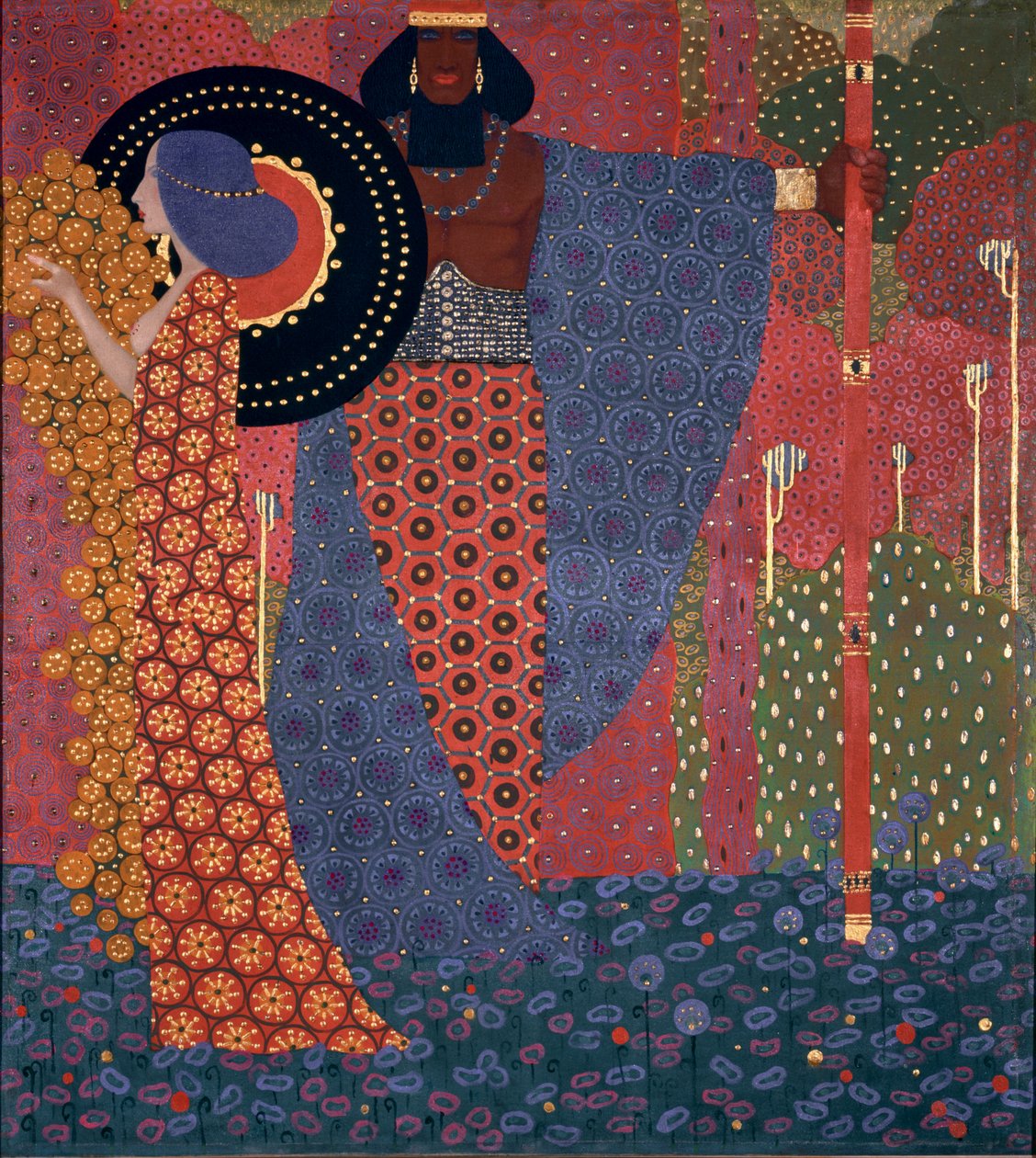 Hercegnő és harcos Ezeregy éjszaka sorozat, 1914. alkotó: Vittorio Zecchin