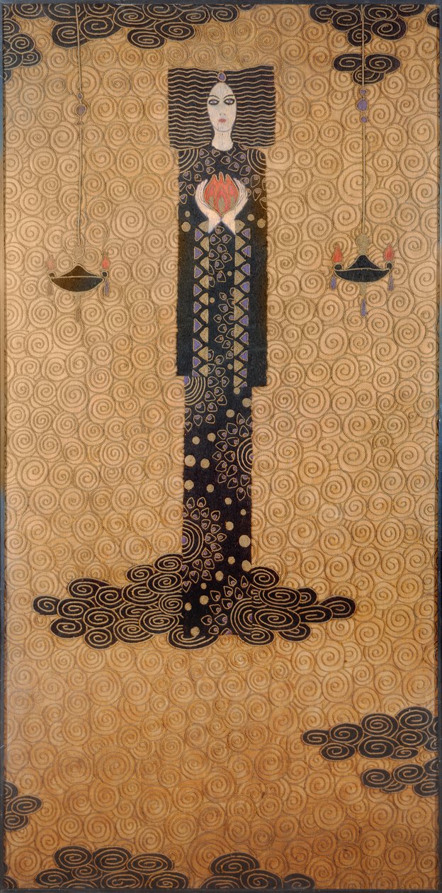Fuoco hercegnője (szőttes) alkotó: Vittorio Zecchin