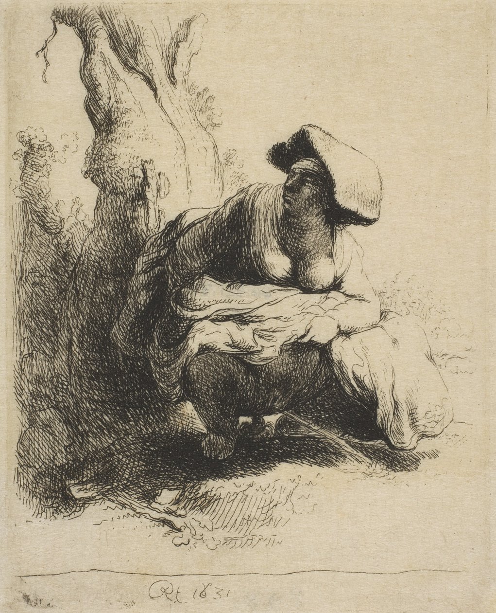 Egy vizet készítő nő, 18. század vége, 19. század vége, 18. század vége, 19. század eleje. alkotó: Vivant Denon