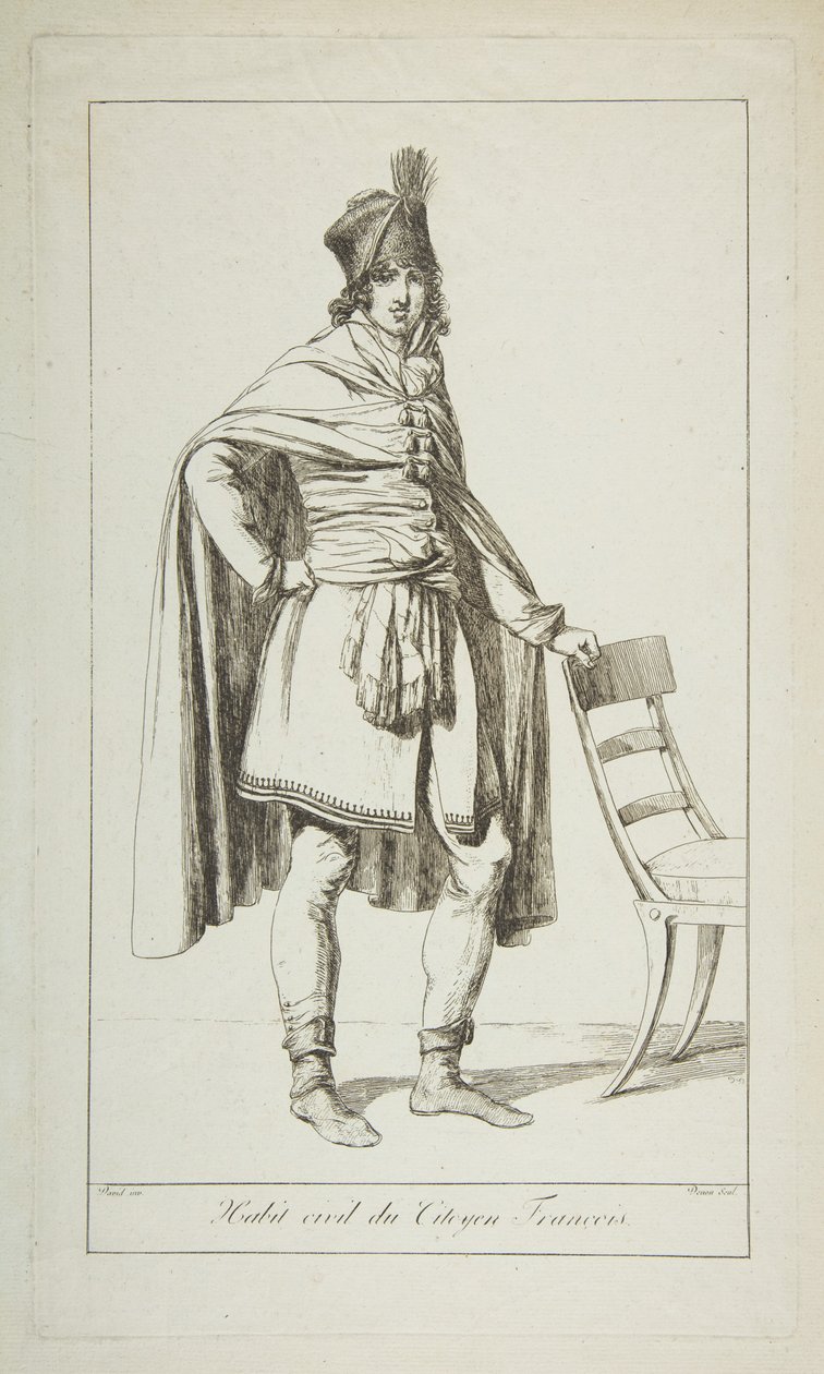 A francia állampolgár polgári szemét, 1794. alkotó: Vivant Denon