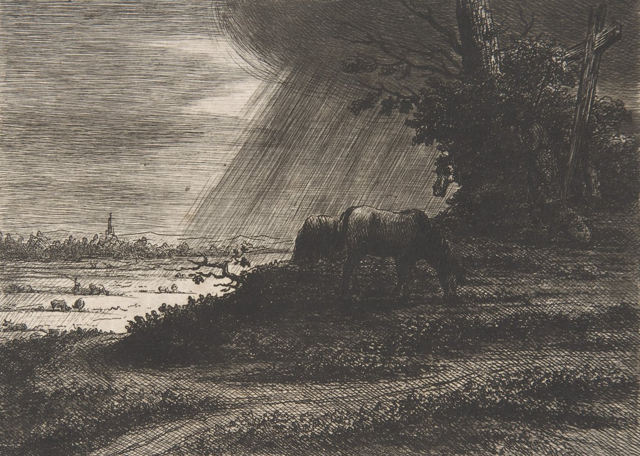 Táj viharral, 18.-19. század eleje. alkotó: Vivant Denon