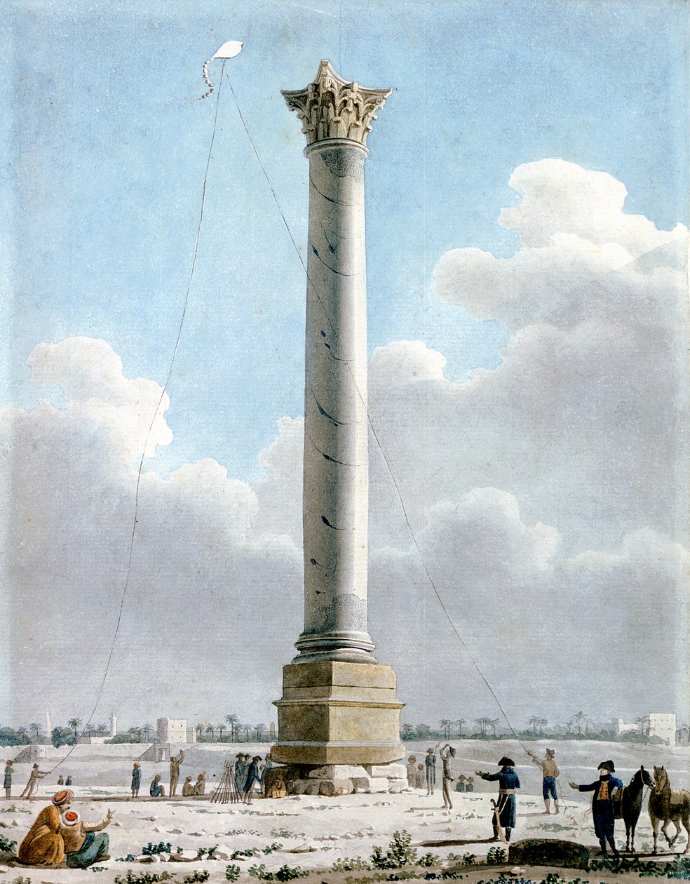Pompeius-oszlop, Alexandria 1798, 1798 alkotó: Vivant Denon
