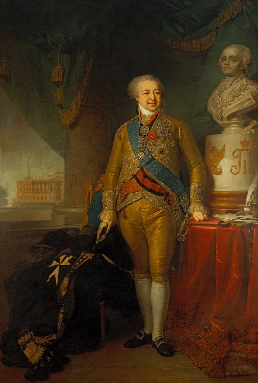 A.B.Kurakin herceg portréja alkotó: Vladimir Borovikovskiy