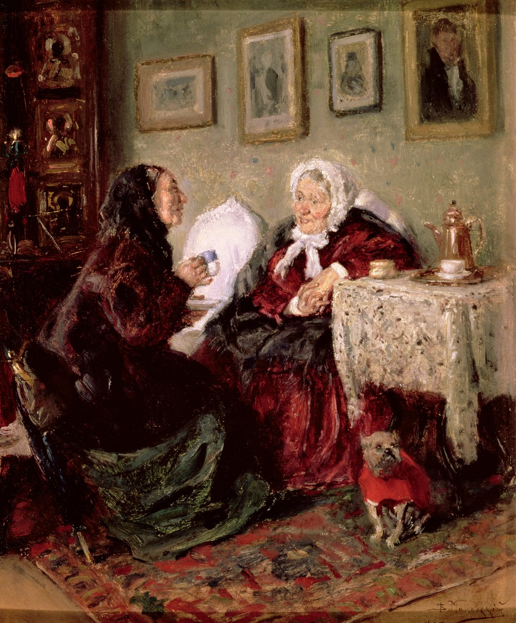 Tete-a-Tete, 1909 alkotó: Vladimir Egorovic Makovsky